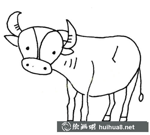 水牛簡筆畫圖片