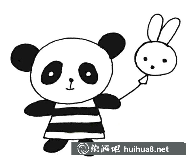 大熊貓簡筆畫
