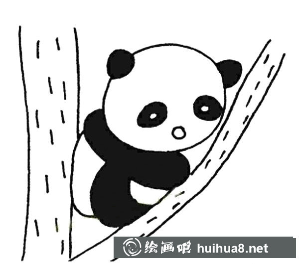 大熊貓簡筆畫