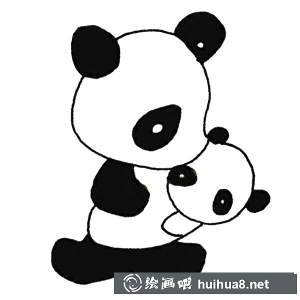 大熊貓簡筆畫