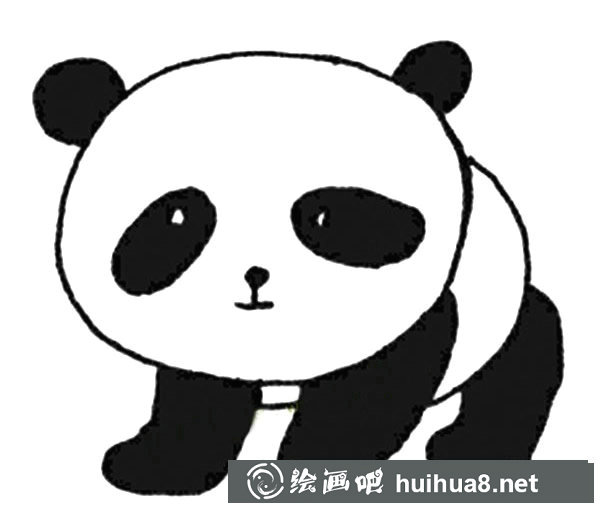 大熊貓簡筆畫