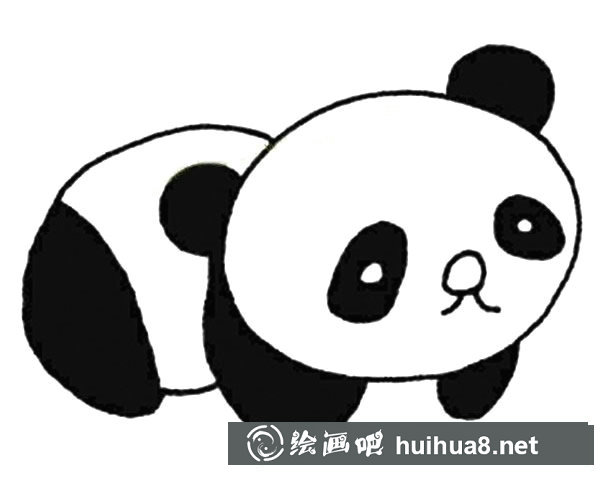 大熊貓簡筆畫