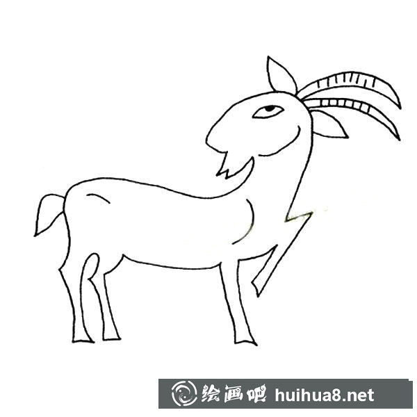 山羊伯伯簡筆畫圖片