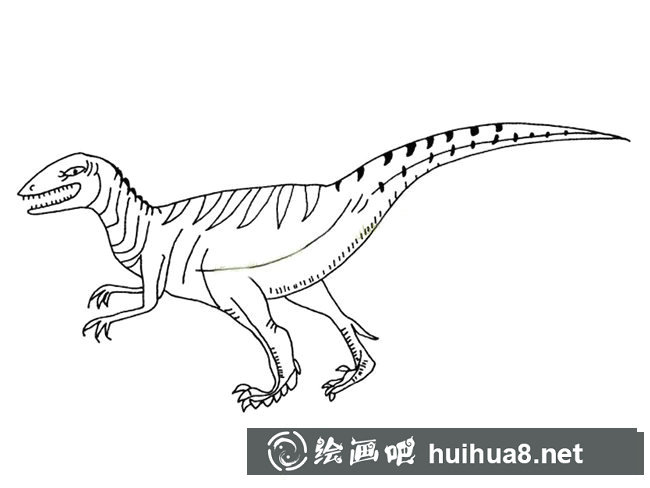 始盜龍簡(jiǎn)筆畫(huà)圖片