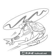 救援直升機(jī)簡筆畫圖賞