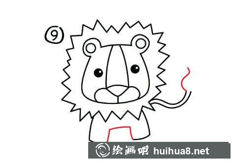 簡筆畫獅子的畫法步驟圖片
