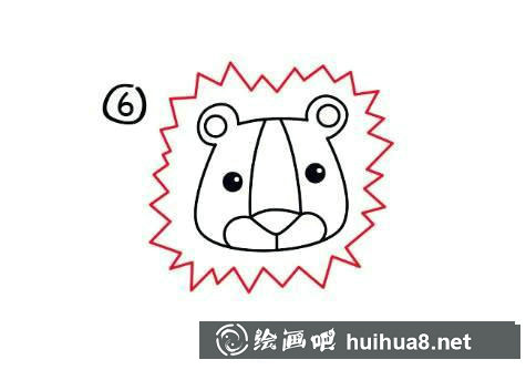 簡筆畫獅子的畫法步驟圖片