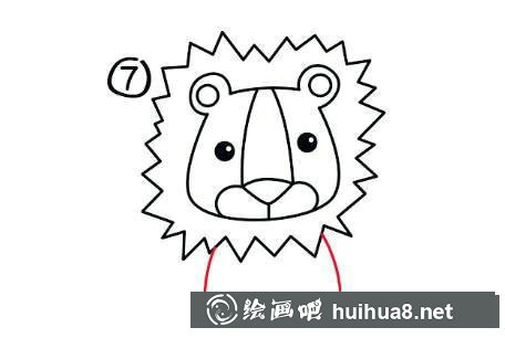 簡筆畫獅子的畫法步驟圖片