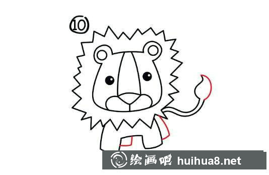 簡筆畫獅子的畫法步驟圖片