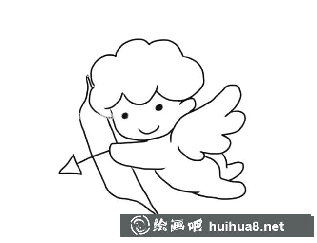 小天使丘比特的簡(jiǎn)筆畫圖片