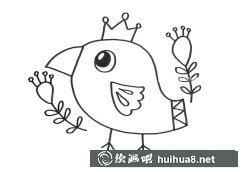 可愛小鳥簡筆畫教程圖片集