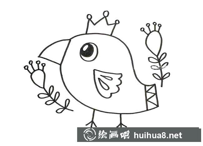 漂亮小鳥(niǎo) 可愛(ài)的小鳥(niǎo)簡(jiǎn)筆畫圖片