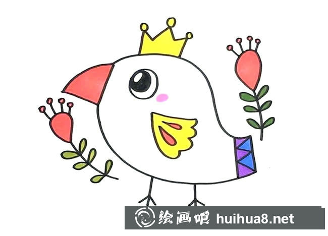 漂亮小鳥(niǎo) 可愛(ài)的小鳥(niǎo)簡(jiǎn)筆畫圖片