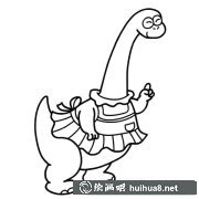 卡通腕龍畫法教程