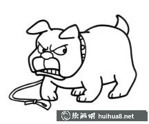 惡狗簡筆畫兇狠瞬間