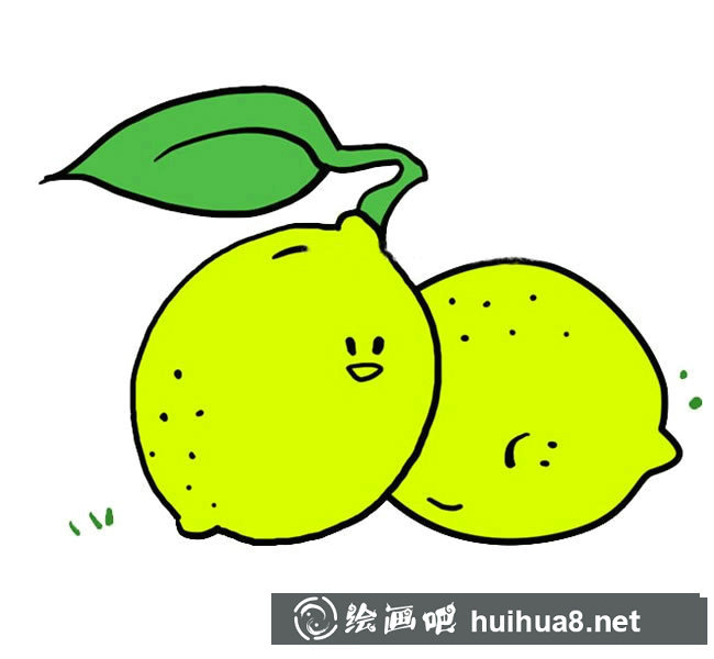 卡通水果檸檬簡筆畫圖片大全
