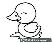 可愛小鴨子簡筆畫