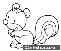 松鼠簡(jiǎn)筆畫(huà)教學(xué)圖解