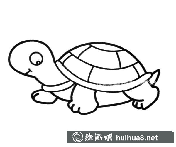 可愛(ài)的小烏龜簡(jiǎn)筆畫