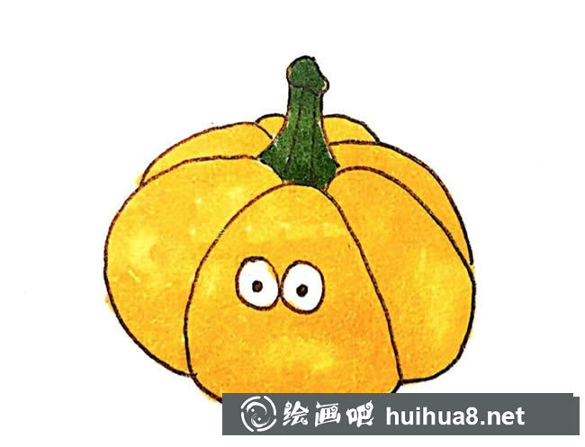 南瓜卡通形象簡(jiǎn)筆畫(huà)