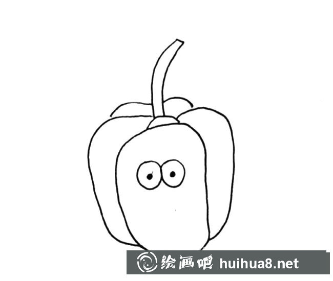 青椒卡通形象簡筆畫