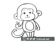 香蕉猴簡(jiǎn)筆畫(huà)教程