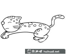 可愛小花豹簡筆畫教程