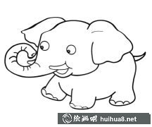 調(diào)皮小象簡(jiǎn)筆畫(huà)教程圖解