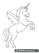 飛馬獨(dú)角獸簡筆畫欣賞