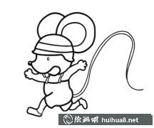 可愛小老鼠簡筆畫教程