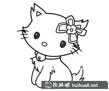 萌趣簡(jiǎn)筆畫(huà)：小貓俏顏圖