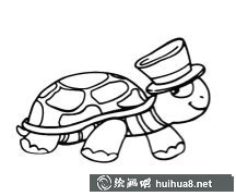 烏龜先生簡(jiǎn)筆畫(huà)帥氣圖賞