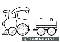 溫馨小火車簡筆畫賞