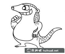 卡通穿山甲簡筆畫分享