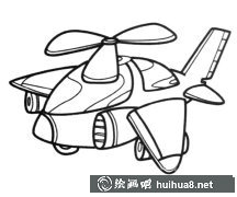 Q版飛機簡筆畫欣賞
