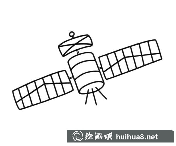 衛(wèi)星簡(jiǎn)筆畫圖片_衛(wèi)星的簡(jiǎn)單畫法