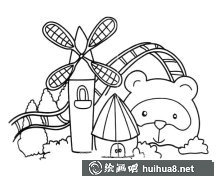 游樂場簡筆畫樂趣多