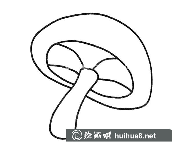 蘑菇簡筆畫圖片
