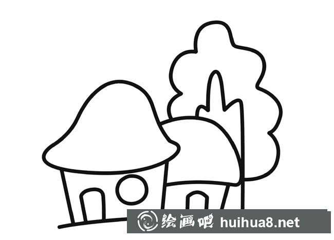 帶顏色的小木屋簡(jiǎn)筆畫(huà)圖片 小木屋的簡(jiǎn)單畫(huà)法