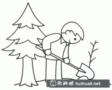 童心繪綠意 植樹(shù)簡(jiǎn)筆畫(huà)小朋友