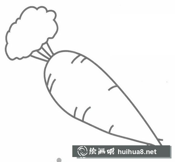 胡蘿卜簡筆畫