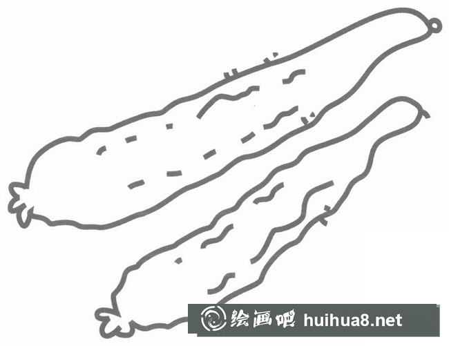 黃瓜簡(jiǎn)筆畫(huà)