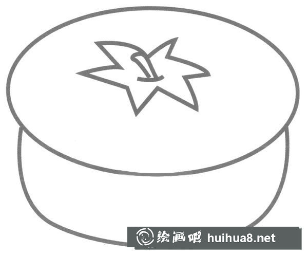 柿子簡筆畫