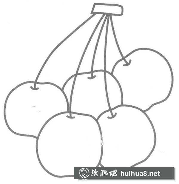 櫻桃簡(jiǎn)筆畫