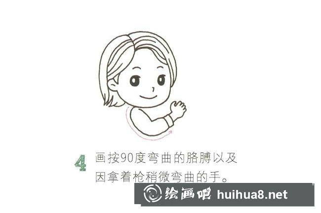 兒童簡(jiǎn)筆畫(huà)女警察