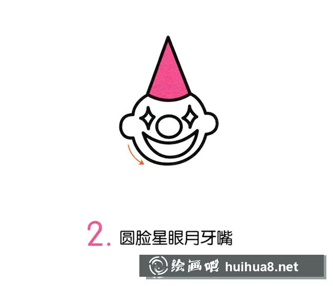 小丑簡筆畫圖片大全