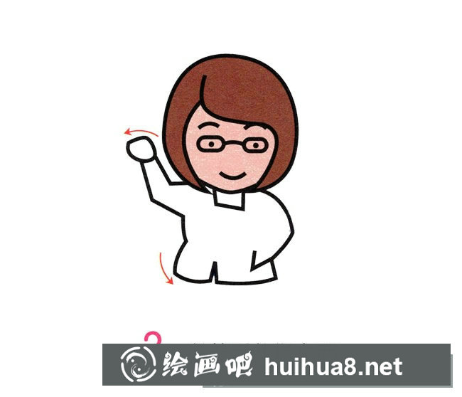 女老師簡(jiǎn)筆畫(huà)圖片