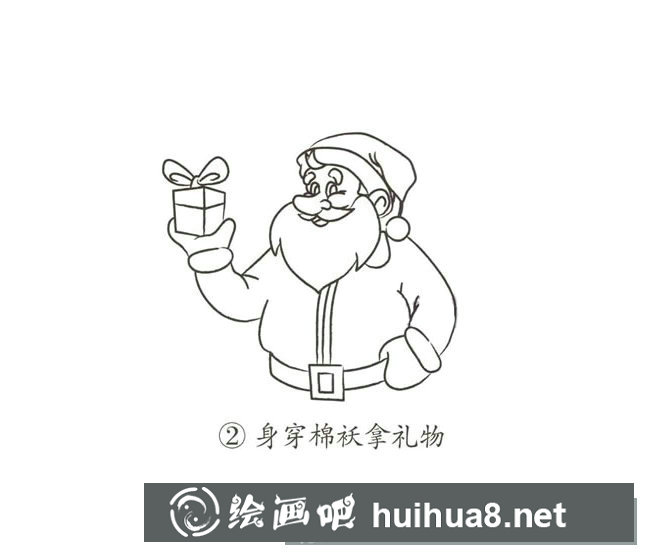 圣誕老人簡(jiǎn)筆畫(huà)圖片