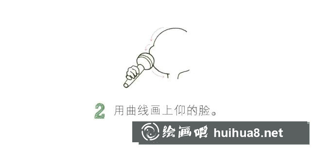 歌手簡筆畫畫法步驟圖