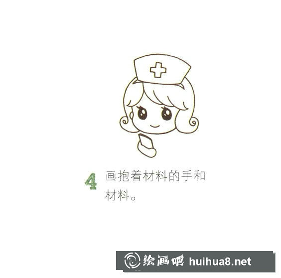 護士簡筆畫圖片